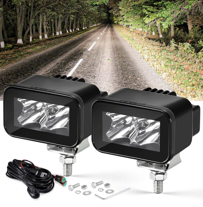 Sierra 2500 2.50-Inch LED Driving Lights; Spot Beam