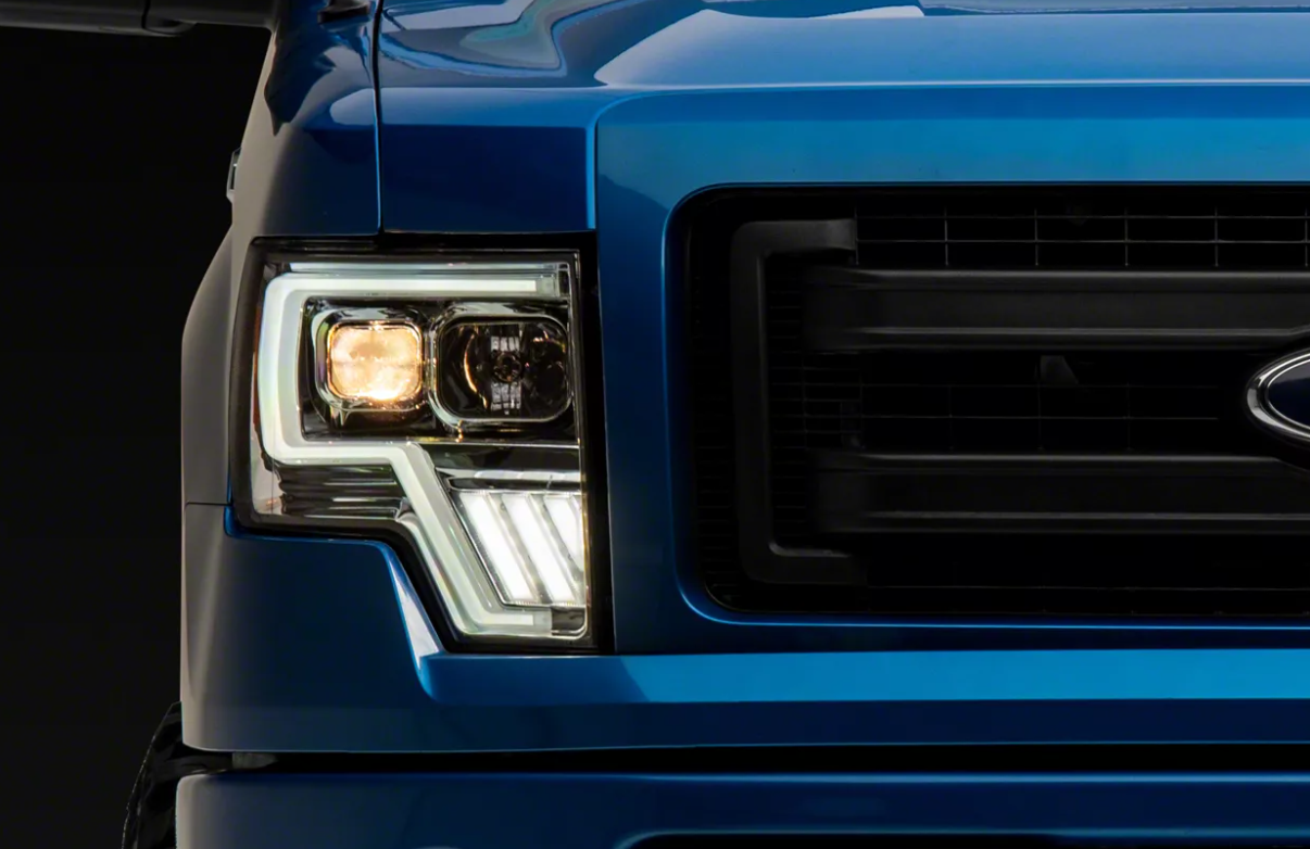 F-150 G4 Light Bar Switchback Projector Headlights