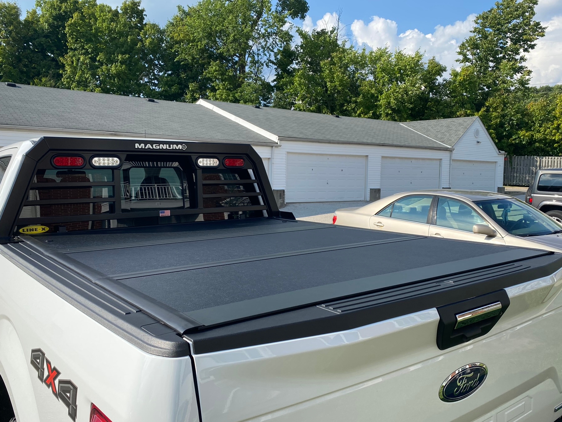 Proven Ground Low Profile Hard Tri-Fold Tonneau Cover (15-24 F-150 w/ 5-1/2-Foot & 6-1/2-Foot Bed)